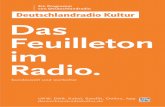 Das Feuilleton im Radio. - Deutschlandfunk Kultur...deutschlandradiokultur.de Luftiger, klarer, lesefreundlicher – die neuen Webseiten von Deutschlandradio Kultur machen das Programm