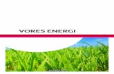 VORES ENERGI - stm.dkstm.dk/multimedia/Vores_energi.pdf · ficering, udbygning med vedvarende energi og forskning, udvikling og demonstration. Kun ved at effektivisere og elektrificere