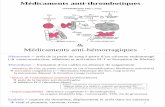 Médicaments anti-hémorragiques - UCLouvain · pathway + 10 I. Anti-coagulants thrombine ss Héparine non-fractionnée: • pds moyen 15 kDa (entre 4 et 40 kDa) • activité anti-IIa,