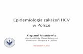Epidemiologia zakażeń HCV w Polsce · 2015-01-12 · Historia HCV 1989 – Odkrycie wirusa zapalenia wątroby typu (HCV) jako głównego czynnika powodującego zapalenie wątroby