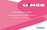 REGLEMENT JUDO CHAMPIONNAT DE France · 2019-10-08 · * Le judo négatif intentionnel : fuite, empêchement d’attaquer…: matte, explication de la faute et shido direct * Les