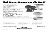 STAND MIXER ATTACHMENTS - KitchenAid · 2. Insert the larger worm into the grinder body (C). 3. Attach strainer cone (D) over the exposed end of the worm matching the tabs of the