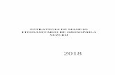 ESTRATEGIA DE MANEJO FITOSANITARIO DE DROSOPHILA … · Estrategia de manejo fitosanitario de Drosophila suzukii en zarzamora, frambuesa, fresa y arándano (mora azul) 2018 1. Descripción