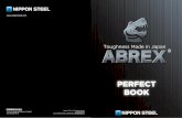 A115 ABREX PERFECT BOOK · 2019-10-16 · 0.50 1.00 200 300 400 500 600 摩耗量比（対軟鋼） 30 ° 400 450 500 600 400 450 500 ー ー ー ー-40-40-40 ー ー ー ー ≧27