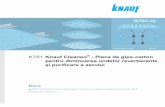 K761 RO 01 · K761 Plăci acustice Cleaneo® Plăci de gips-carton cu izolare fonică şi efect de purificare a aerului Poz. Descriere Cantitate Preţ unitar Preţ total Plăci acustice