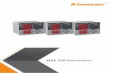 KLEA 110P Enerji Analizörü - klemsan.com.tr 110P Enerji Analizörü_tr.pdf · Klea 110P, elektrik şebekelerinde 3 fazlı ölçüm yapabilen ve 2 adet röle çıkışı sayesinde