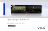 Digital tachograf – DTCO 1381 Service only2 DTCO 1381 Impressum Til alle brugere! Den Digitale Tachograf, DTCO 1381 med dens systemkomponenter er et EF-kontrolap-parat, som er i