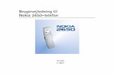 Brugervejledning til Nokia 2650-telefondownload-support.webapps.microsoft.com/phones/files/... · 2016-06-29 · Includes RSA BSAFE cryptographic or securi ty protocol software from