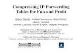 Compressing IP Forwarding Tables for Fun and Profitlendulet.tmit.bme.hu/~retvari/publications/hotnets_2012... · 2019-06-05 · Compressing IP Forwarding Tables for Fun and Proﬁt