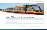 CITYLINK LOW-FLOOR LIGHT RAIL VEHICLE–Hydraulic brake and magnetic track brakes in all bogies Comfort –Barrier-free low-floor vehicle –Bright, pleasant passenger compartments