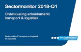 Sectormonitor 2018-Q1...Inhoud Sectormonitor 2018 -Q1 Arbeidsmarktindicatoren transport en logistiek: - Omzetontwikkeling en ondernemersvertrouwen - Verwachtingen werkgevers over werkgelegenheid