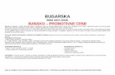 BUGARSKA - Altamarea · • usluge predstavnika i organizaciju putovanja • boravišnu taksu • troškove rezervacije • zdravstveno osiguranje putnika NAPOMENA : boravak na bazi