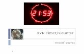 AVR Timer/Counter · การทางานเบ้ืองตน้ของ Timer/Counter วงจรนบั เริ่มการนับจากค่าต้งัตน้