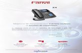 Téléphone SIP d’entreprise avec 2 écrans couleurs · Téléphone SIP d’entreprise avec 2 écrans couleurs et touches de supervision Le téléphone Fanvil X4 est un concentré