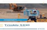 Trimble SX10 - geotecs.co.jpれた視準画像をコントローラに表示し、測量エリ アをイメージで確認しながら、測量・測設・スキャ ニングが可能です。