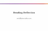 Bending Deflection · 2016-11-11 · •Given: a simply supported beam with flexural rigidity EI is subjected to a concentrated load P as shown •Find: the equations of deflection