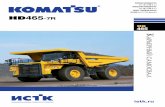 HD 465 - ИСТК строительная техника Komatsu · 2019-02-01 · HD465-7R ПОЛНАЯ МОЩНОСТЬ 551 кВт (750 л. с.) ПОЛЕЗНАЯ МОЩНОСТЬ