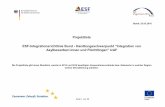 Projektliste ESF-Integrationsrichtlinie Bund ... · Mail:susanne.petricica@aauev.de Profiling, Kompetenzfeststellung, Bewerbungstraining, Vorbereitung für den deutschen Arbeitsmarkt,
