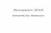 Årsrapport 2018 SmartCity Bærumpiloten som ble gjennomført i Norge på offentlig vei og uten spesielle avgrensinger. Hensikten med piloten er å lære hvordan selvkjørende busser