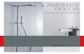 AMBIENTE doccIA - Garef Rubinetteriedoccia, braccio a parete l. 380 mm, soffione ø 200 mm inox Built-in thermostatic shower mixer with 2 ways diverter inclu-ding built-in box, water