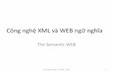 Công nghệ XML và WEB ngữ nghĩafit.lqdtu.edu.vn/files/FileMonHoc/4. WEB ngu nghia - XML.pdf•Các môn họcliên quan: CTDL&GT, Multimedia, ... •Công nghệ XML và các