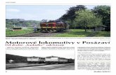 Motorové lokomotivy v Posázaví · 2014-01-02 · žila mohutná lokomotiva 534.030) do Dobříše byly ještě v roce 1970 v režii parních lokomo-tiv – vládl zde pětidenní