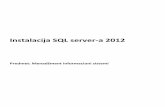 Instalacija SQL server-a 2012 U ovom koraku navodimo naziv instance nad kojom de raditi SQL server. Unesite MSSQLSERVER2012 kao što je prikazano na slici 10. Nakon toga klik na Next.