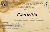Gastritis - sempro2.files.wordpress.com · Gastritis por estrés •antagonistas de receptores H2 o inhibidores de la bomba de protones o sucralfato por vía oral, evidenciándose