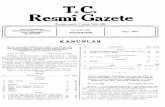 T.C. Resmî Gazete · 2018-05-22 · Sarayköy Kaymakamı H. Hilmi Tuncer'în Uzunköprü Kaymakamlığına Karayazı Kaymakamı Sacit Eryüksel'in Eleşkirt Kaymakamlığına, Ber