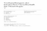 Verhandlungen der Deutschen Gesellschaft für Neurologie 7Die Entwickung und Verselbständigung der Neurologie in Deutschland (1830-1990) Referat anläßlich der Jahrestagung der Deutschen