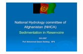 National Hydrology committee of Afghanistan (NHCA ... · •Sedimentation ¾Intensive soil erosion has been causing rapid sedimentation of reservoirs with an important loss of irrigation