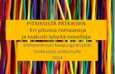 PÄTKIKSIÄ - Lyhyitä romaaneja ja novelleja · Karo Hämäläinen & Salla Simukka: Luokkakuva (2009) Lukunäyte: ”Kun tulin kirjastosta kotiin, postilaatikossa odotti paksu kirjekuori.