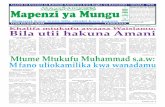Nukuu ya Qur’an Tukufu Mapenzi ya Munguahmadiyyatz.org/wp-content/uploads/2016/10/MAP-February... · 2017-01-04 · wake au kwa wale walio na mamlaka juu yao. Iwapo wale walio na