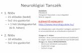 Neurológiai Tanszékneurology.dote.hu/2017-2018/Net-Ea1-Neurol_vizsg... · 2017-09-18 · Neurológiai Tanszék •1. félév –15 előadás (kedd) –5x2 óra gyakorlat –+ 1