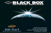 Sisällys - Black Box Box...kusta on sijoitetettu useita suurikokoisia näyttöjä, joilla esitetään korkearesolutioista mainoskuvaa. Vapaasti valittavia kuvanläh-teitä on PC-koneet,