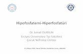 Hipofosfatemi Hiperfosfatüri...Hipofosfatemi‐Hiperfosfatüri Dr. İsmail DURSUN Erciyes Üniversitesi Tıp Fakültesi Çocuk Nefroloji Ünitesi 4‐5 Mayıs 2016, Renal Tübüler
