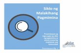 Siklo ng Malakihang Pagmimina · Tungkulin ng mining company ang pagkuha ng mga consent at clearance mula sa mga opisina at komunidad na ito. • Ang mga dahilan para sa di pagbibigay
