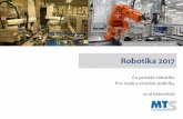 ATP Journal - priemyselná automatizácia, robotika …Robotika 2017 Kedy použiť robot fekt ergonómie a rešpektovania človeka ak pracovné procesy nie sú vykonateľné, alebo
