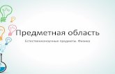 Предметная область - yar.ru · 2017-10-19 · Факторы, определяющие успешность в изучении предметов Наименование