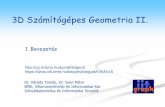 3D Számítógépes Geometria II.cg.iit.bme.hu/portal/sites/default/files/oktatott... · 3D háromszöghálók síkba terítése különböző „torzítási” mértékek alkalmazása