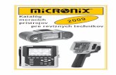 Katalóg - Úvodná stránka - - MICRONIX, spol. s r.o. · Vážení obchodní priatelia, katalóg meracích a testovacích prístrojov pre revíznych technikov by Vám mal pomôcť