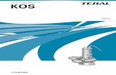 カッター付排水水中ポンプ KOSKOS型 カッター付 排水水中ポンプ ステンレス製 4 内部構造図例 部品表 50KOS-5.75 100KOS-52.2 KOS-SEC（着脱装置付）