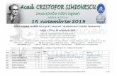 Tabel nominal cu elevii înscriși la Concursul …...Concursul "Academician Cristofor Simionescu" 16 noiembrie 2019 1 / 29 Tabel nominal cu elevii înscriși la Concursul "Academician