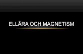 Ellära och magnetism - manoobbola · •Magnetfält är riktade från nordpol till sydpol . Jordens magnetfält •Hela jorden är som en stor magnet, det är därför vi kan använda