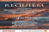 Gabriel Fauré REQUIEM · 2019-10-29 · REQUIEM Gabriel Fauré MUSIK I KRISTINEHAMNS KYRKA samt musik av Karl Jenkins och Howard Goodall Fredag 1 november kl 19.00 Kristinehamns