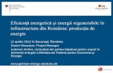 Eficienţă energetică şi energii regenerabile în infrastructura din … ro.pdf · 2016-04-18 · Eficienţă energetică şi energii regenerabile în infrastructura din România: