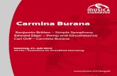 Benjamin Britten – Simple Symphony Edward Elgar – Pomp and ... · für die Plattenindustrie, ist der Name Orff gleichbedeutend mit Carmina Burana, und Carmina Burana ist Orff.