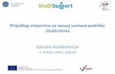 Projekt StuDiSupport Unapređivanje kvalitete studiranja za ... · Projekt je sufinancirala Europska unija iz Europskog socijalnog fonda Članovi Radne skupine prof. dr. sc. Blaženka