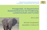 PostgreSQL im Bayerischen Staatsministerium für Ernährung ...Folie 9 PostgreSQL im BayStMELF / Referat P5 Bayerisches Staatsministerium für Ernährung, Landwirtschaft und Forsten