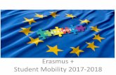 Erasmus + Student Mobility 2017-2018Erasmus + სტუდენტების მობილობა თსკ-სა და ევროპულ უმაღლესებს